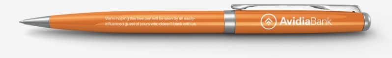 Image of Avidia branded pen